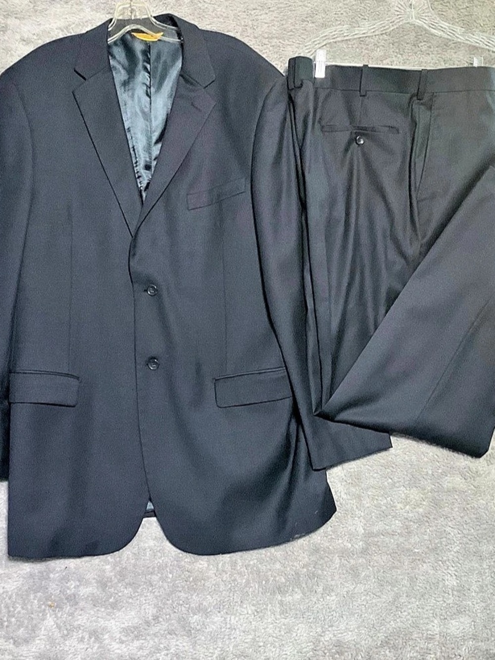 Giro d’Italia mens navy Suit Merino wool 46XL (US 40L) Like New